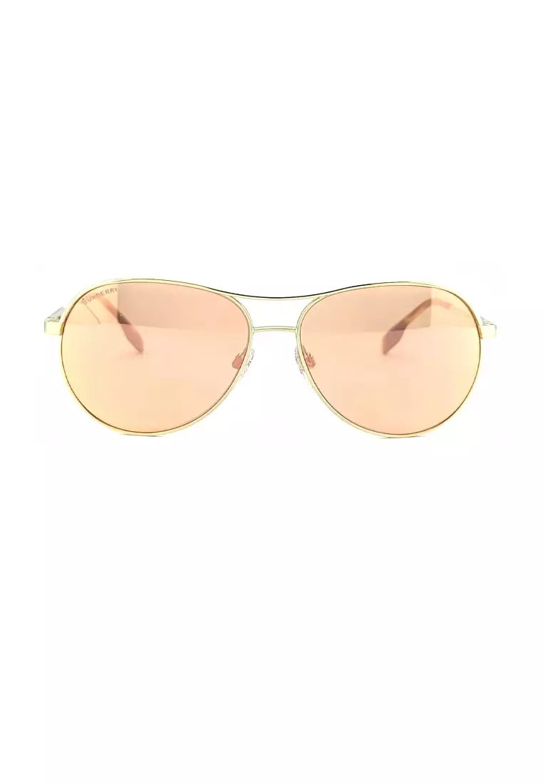 Burberry metal hot sale aviator sunglasses