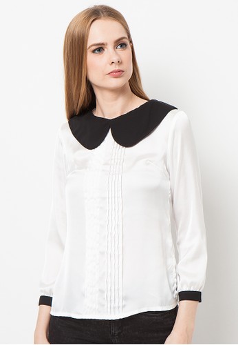 A&D MS 642 Blouse long Sleeve - White