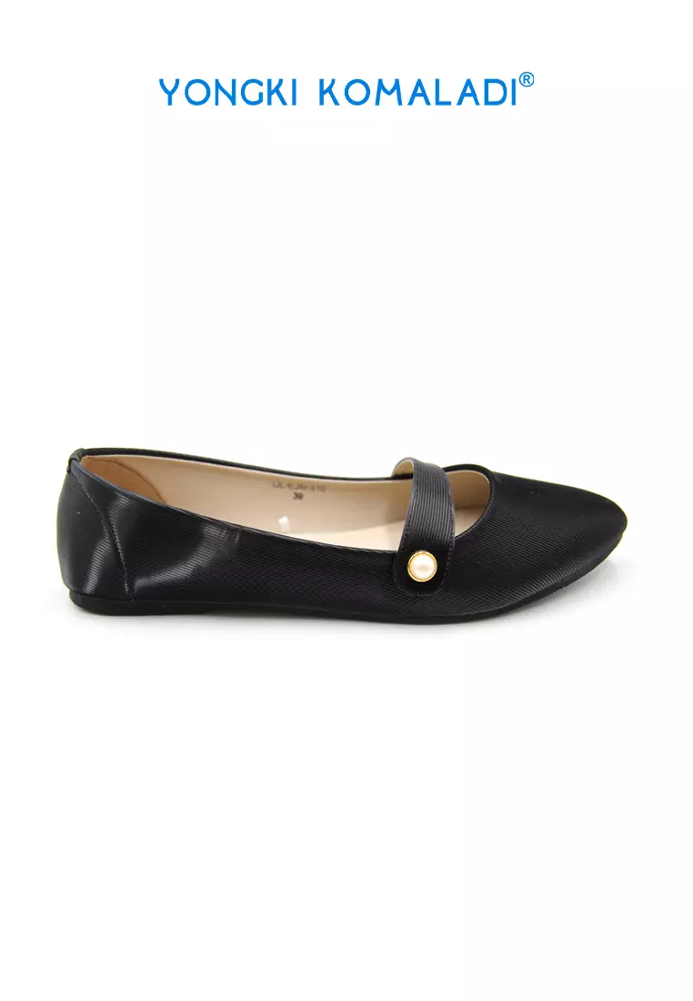 YONGKI KOMALADI FLAT SHOES OL-EJM-810 HITAM