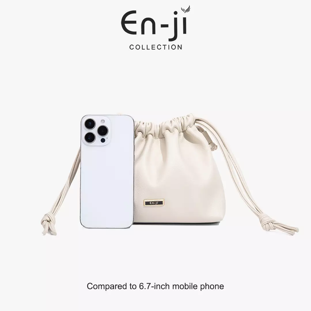 En-ji Solwa Slingbag Wanita Warna Cream