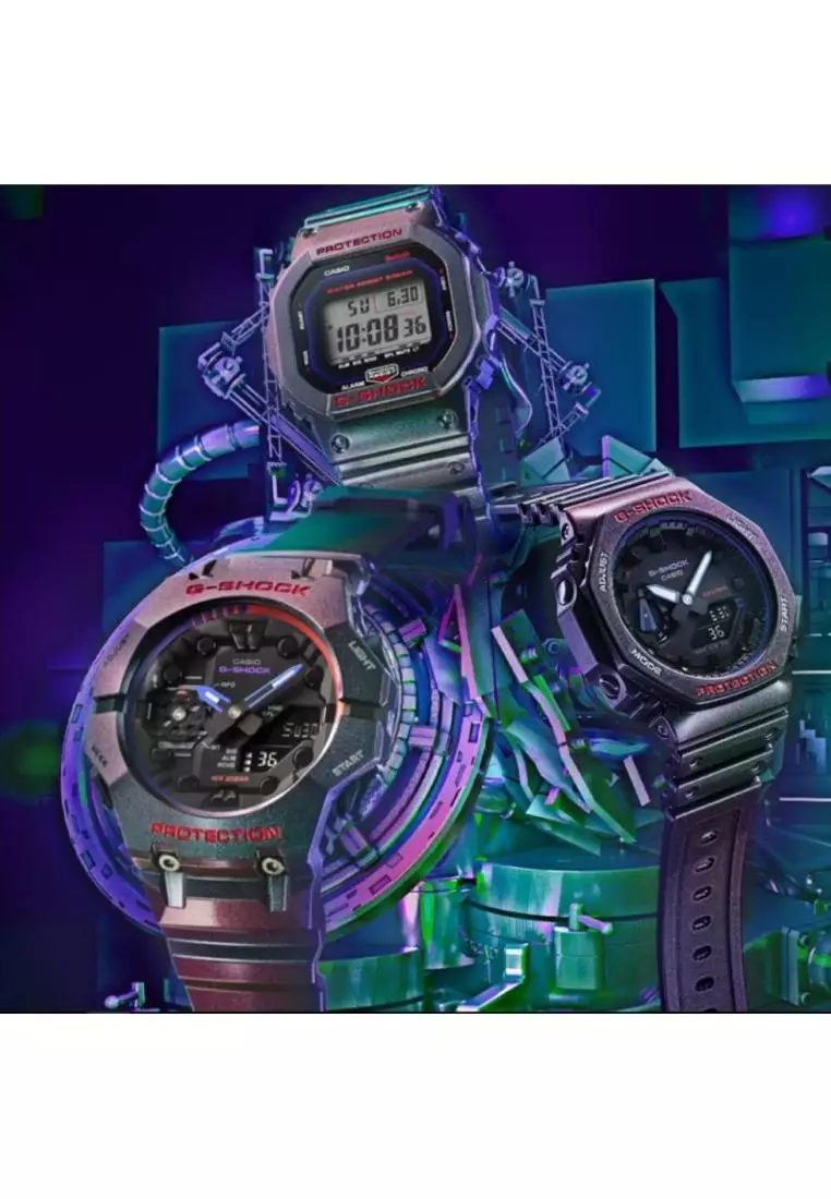 Buy CASIO Casio G-Shock Purple Resin Strap Men Watch GA-2100AH