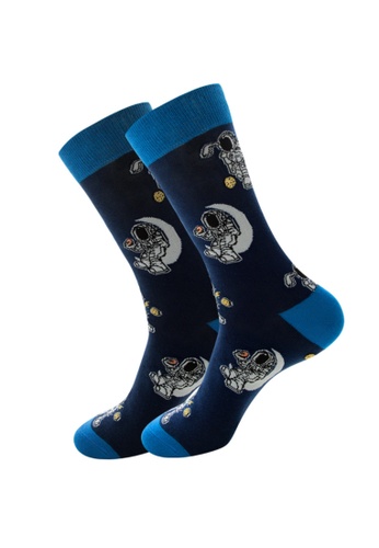 Kings Collection blue Blue Astronaut Cozy Socks (EU38-EU45) (HS202224) 3E2CEAA14944E1GS_1