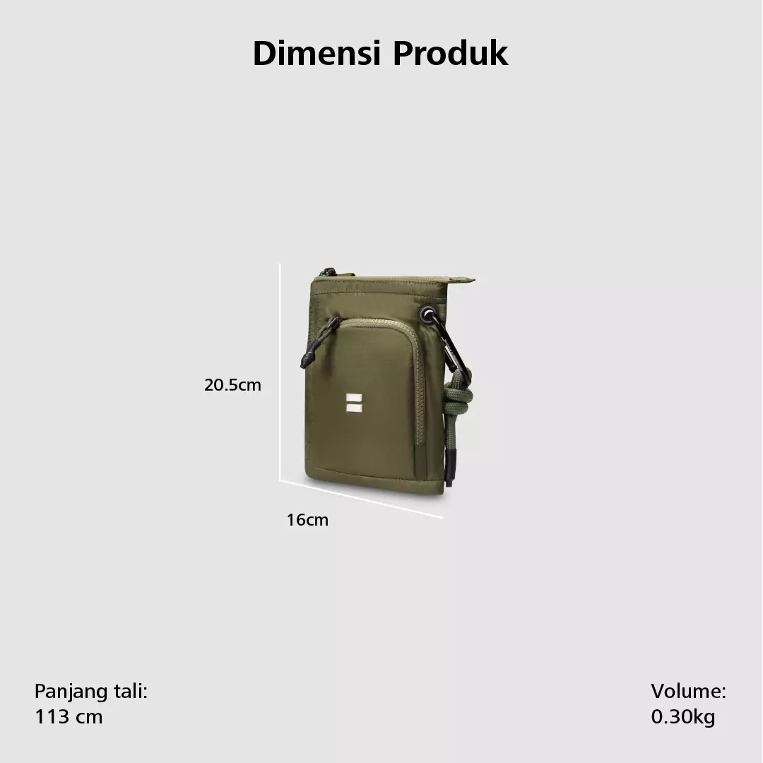 Bodypack Luke 1.0 Phone Case Tas Selempang Kecil Dompet Hp Praktis - Olive