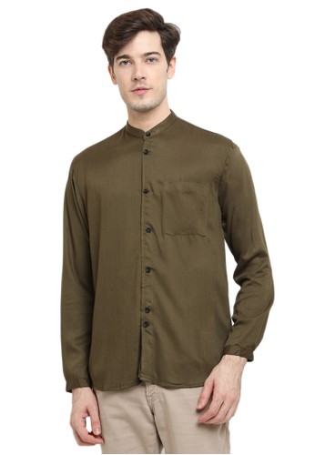 Jual Tendencies Tendencies Shirt Finish Button Koko Green Original Zalora Indonesia