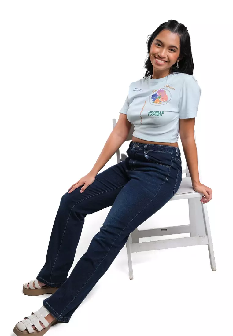 Low Rise Boot Cut Denim Jeans