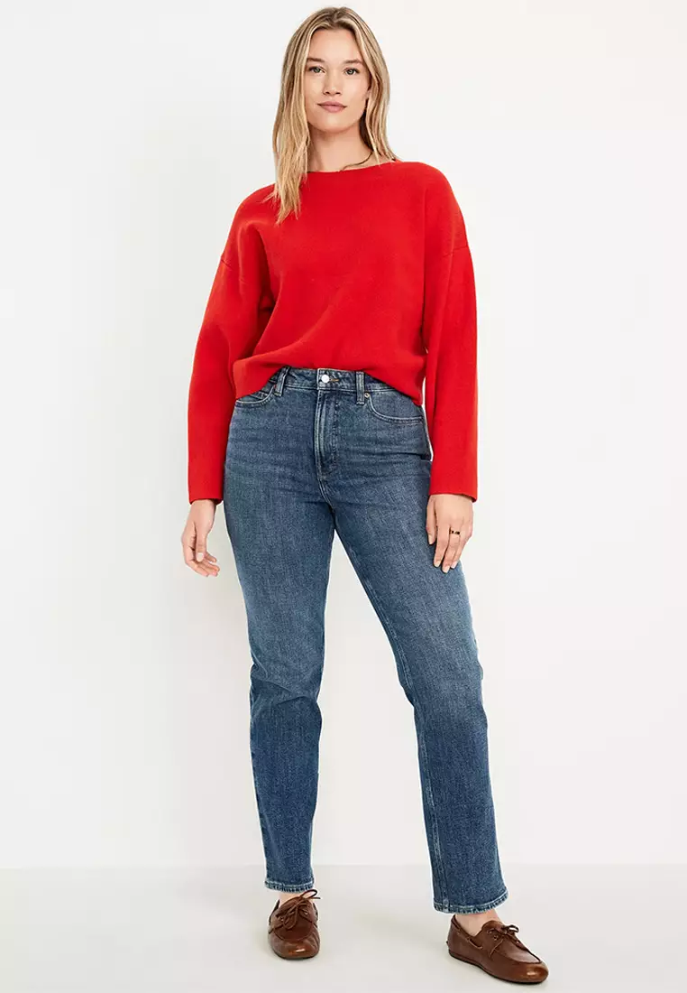 Extra High-Waisted Straight Jeans
