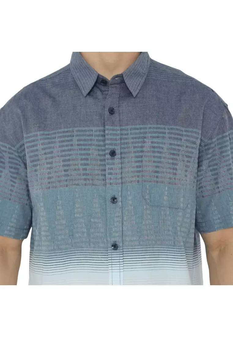 POLICE Kemeja Border Printing Regular Fit Pria