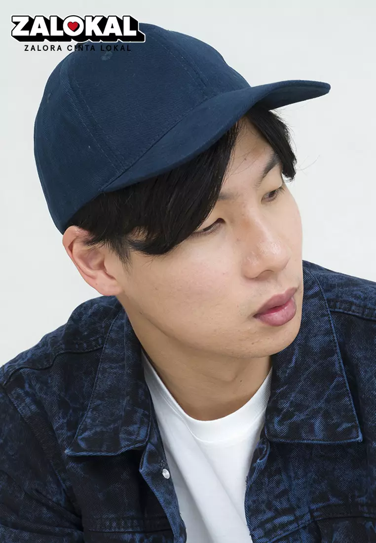 Topi Casual Polos Sport Besi Baseball Cap Tumblr Hat Navy
