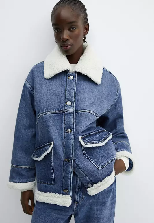 Shearling Denim Jacket