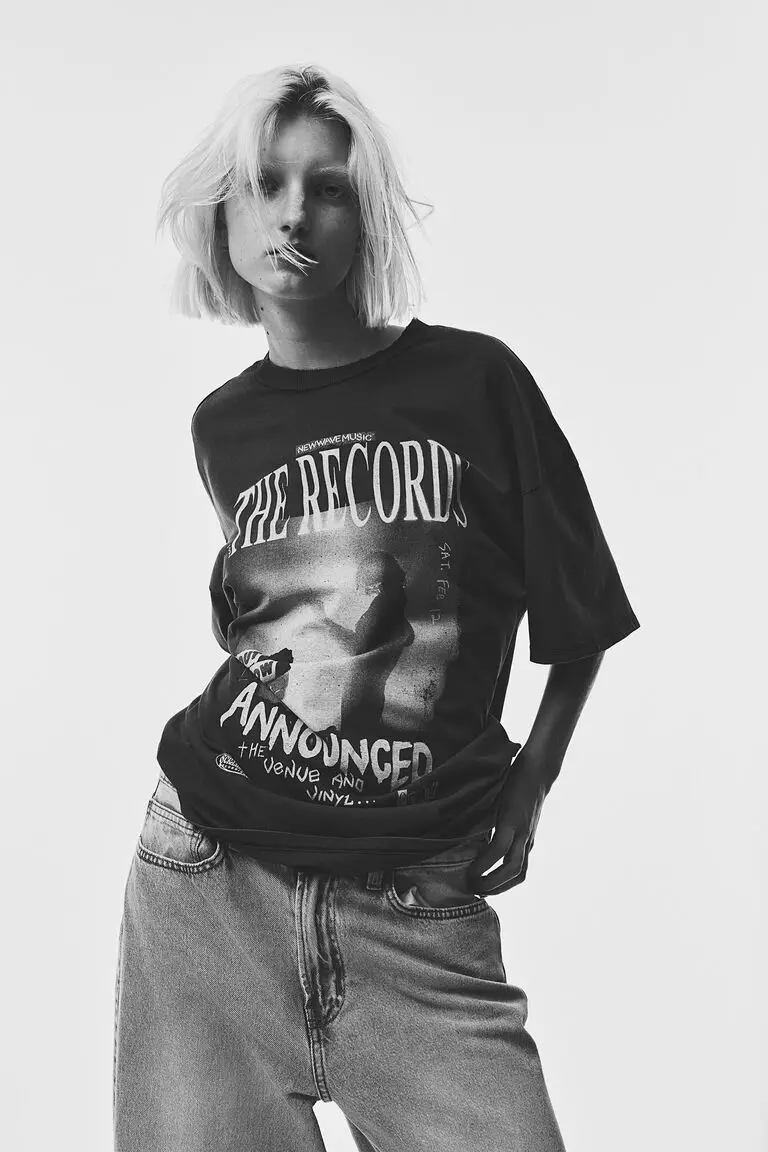 Oversized printed T-shirt