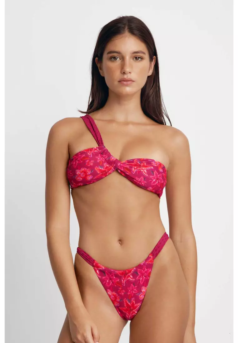 Giana Ruched Cheeky Bikini Bottoms / Stargazer