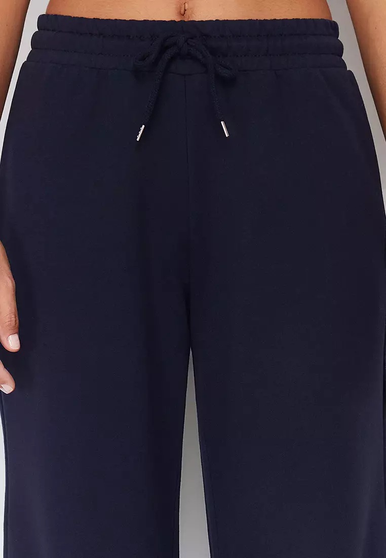 Elastic Wide Leg Pants