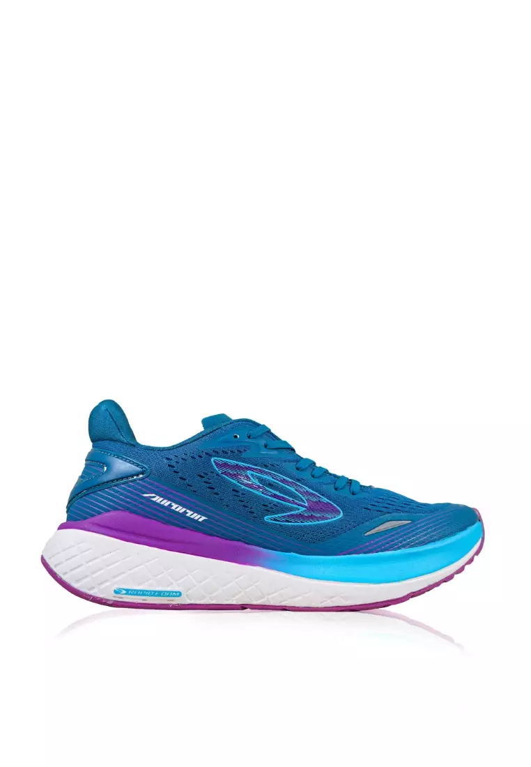 910 Nineten AURORUN Sepatu Lari - NAVY/UNGU/BIRU