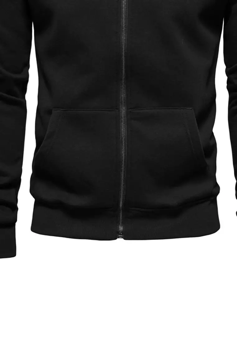 Color Blocked Zipper Sweatshirt AX-HD115