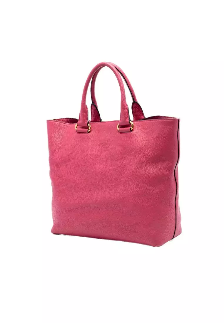 Pre-Loved Prada Vitello Daino Open Convertible Tote