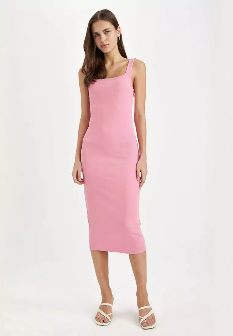 Square Neck Bodycon Dress
