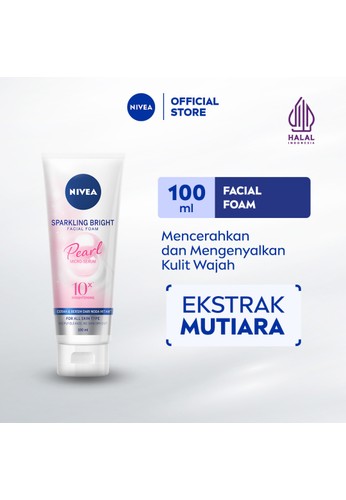 Jual Nivea Nivea Sparkling White Whitening Facial Foam 100ml Original Zalora Indonesia