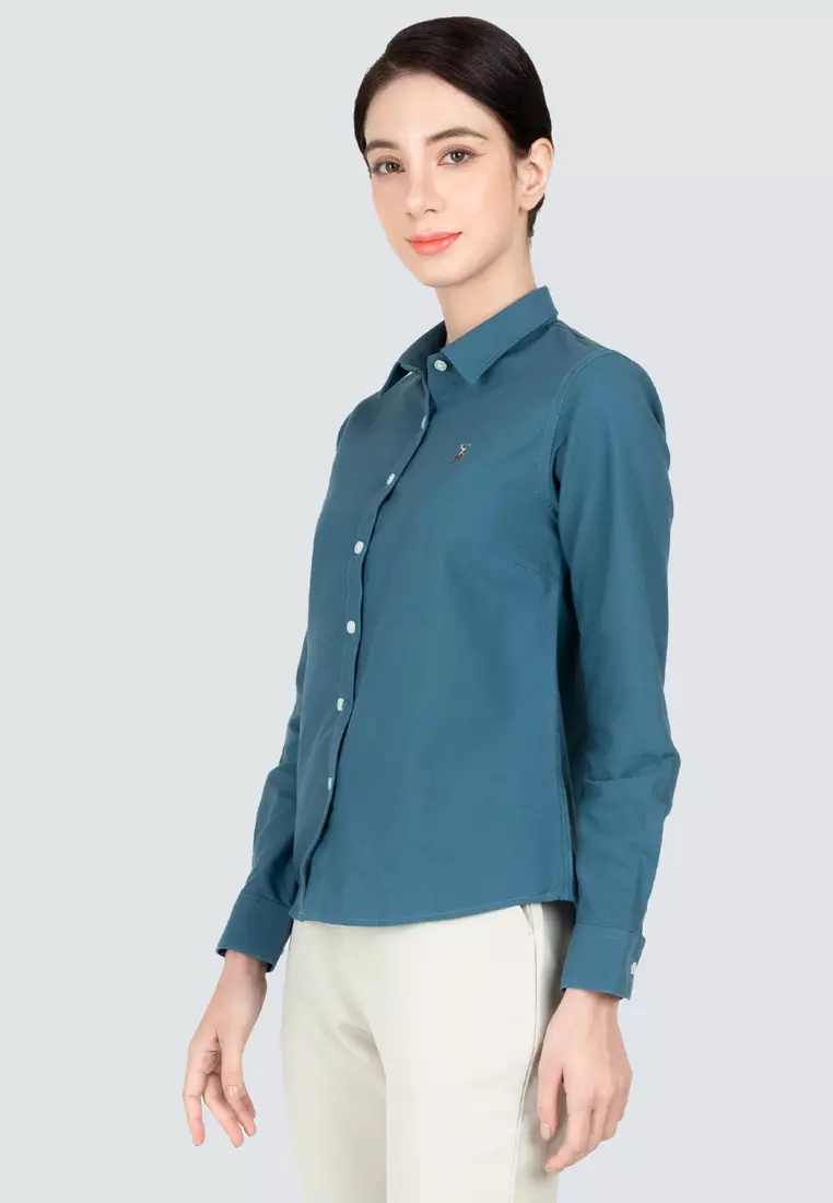 Polo Haus - Women’s Oxford Long Sleeve Shirt WBWLS001