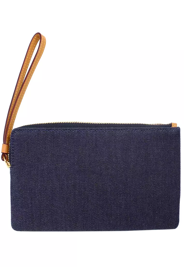 Coach best sale denim wristlet