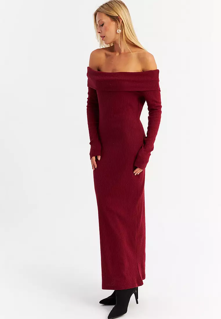 Off Shoulder Maxi Dress