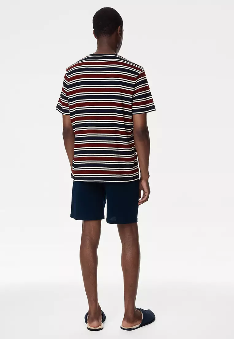 Pure Cotton Short Sleeve Shorts Pajama Set