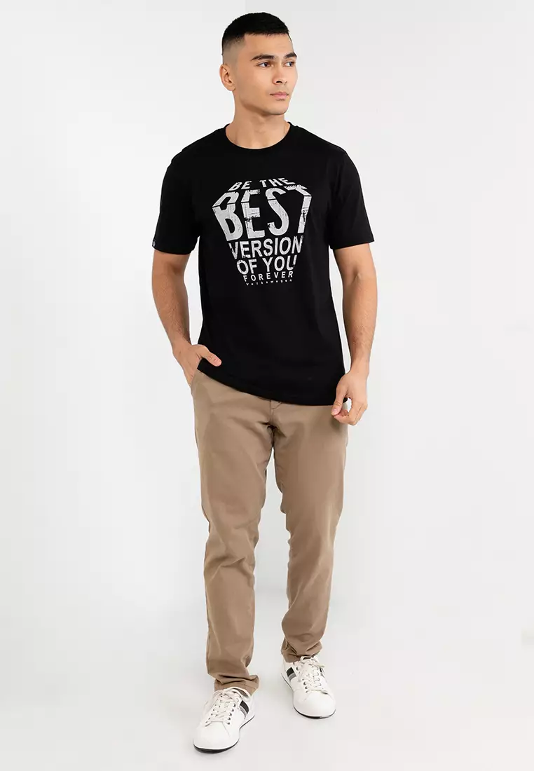 Men's Round Neck Graphic Tee