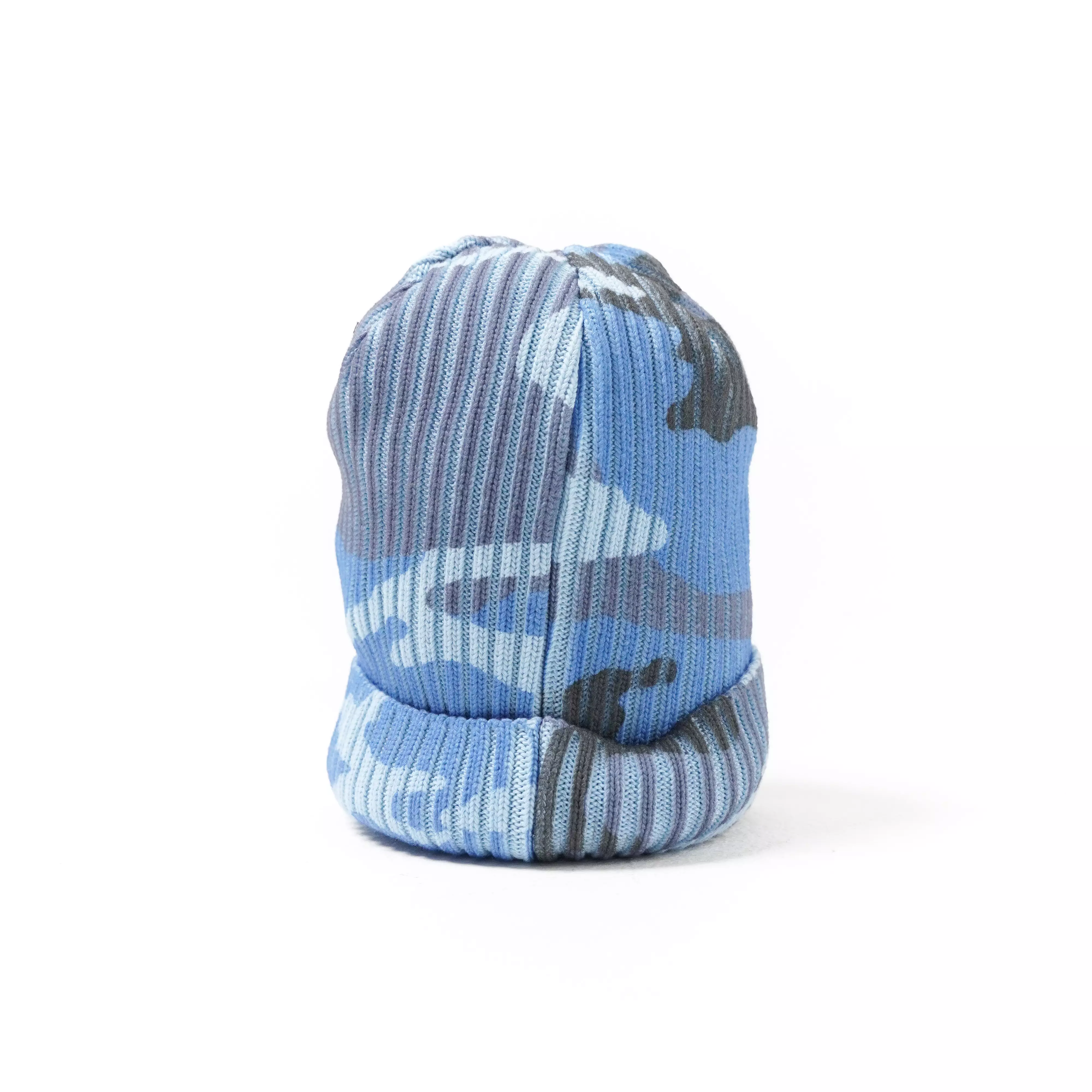 Jual Supreme Topi SUPREME OVERDYED CAMO BLUE BEANIE 100% ORIGINAL