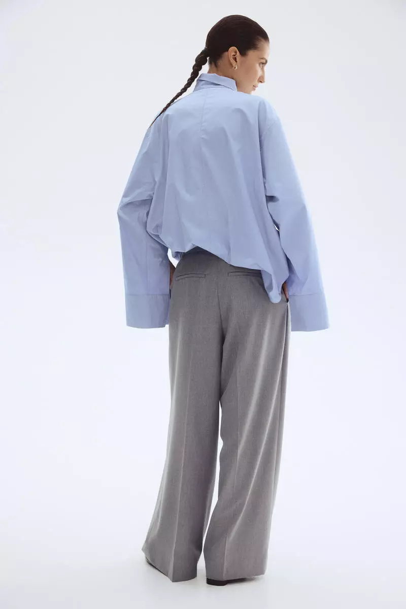 Wide tailored trousers