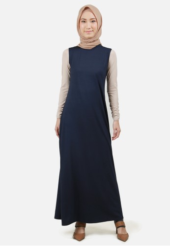 Jual Queensland Dress Gamis Muslim Tanpa Lengan A04041q Navy Original Zalora Indonesia Bahan maxmara lux all size fit to xl zipper busui friendly lengan wudhu friendly (dilengkapi dengan karet) lingkar dada 100cm sampai 110cm panjang tangan 55cm. dress gamis muslim tanpa lengan a04041q navy
