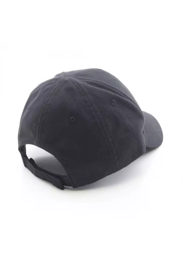 Pre-Loved BALENCIAGA BALENCIAGA × Scholl cap logo embroidery canvas black