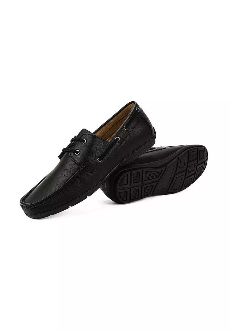 Men's Casual Boat Shoes MW 23691 Black C35