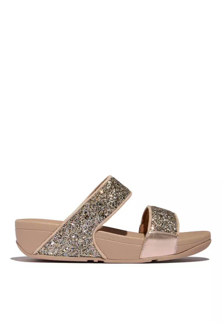 Buy FitFlop LULU Women's Multi-Tonal Glitter Slides - Classic