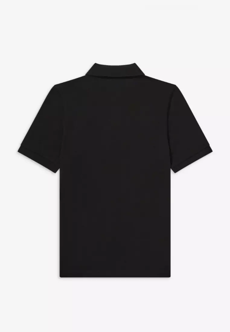 Fred Perry M6000 Plain Fred Perry Shirt (Black/Chrome)