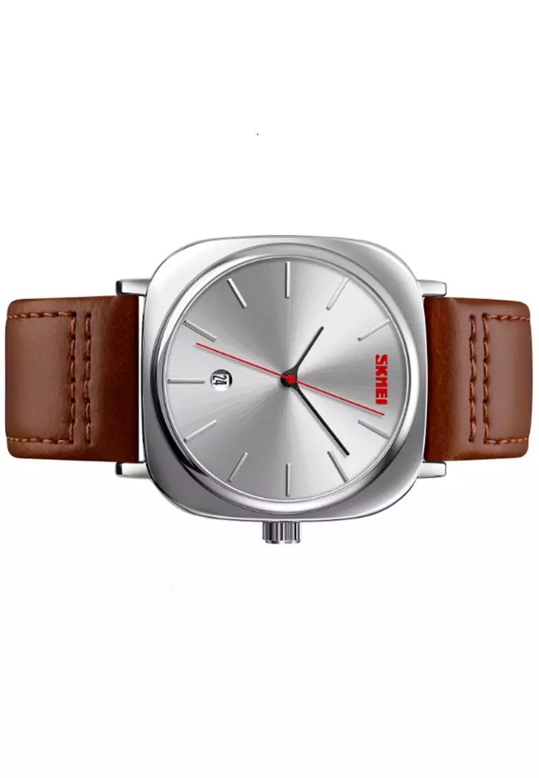 Jam Tangan Analog Pria Waterproof Strap Tali Material Leather BY90 ORIGINAL