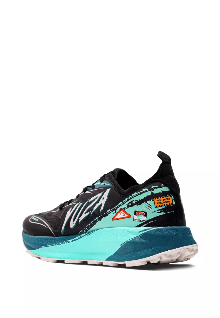 910 Nineten YUZA Veloraptor Sepatu Trail Running - HITAM/TEAL/TOSCA
