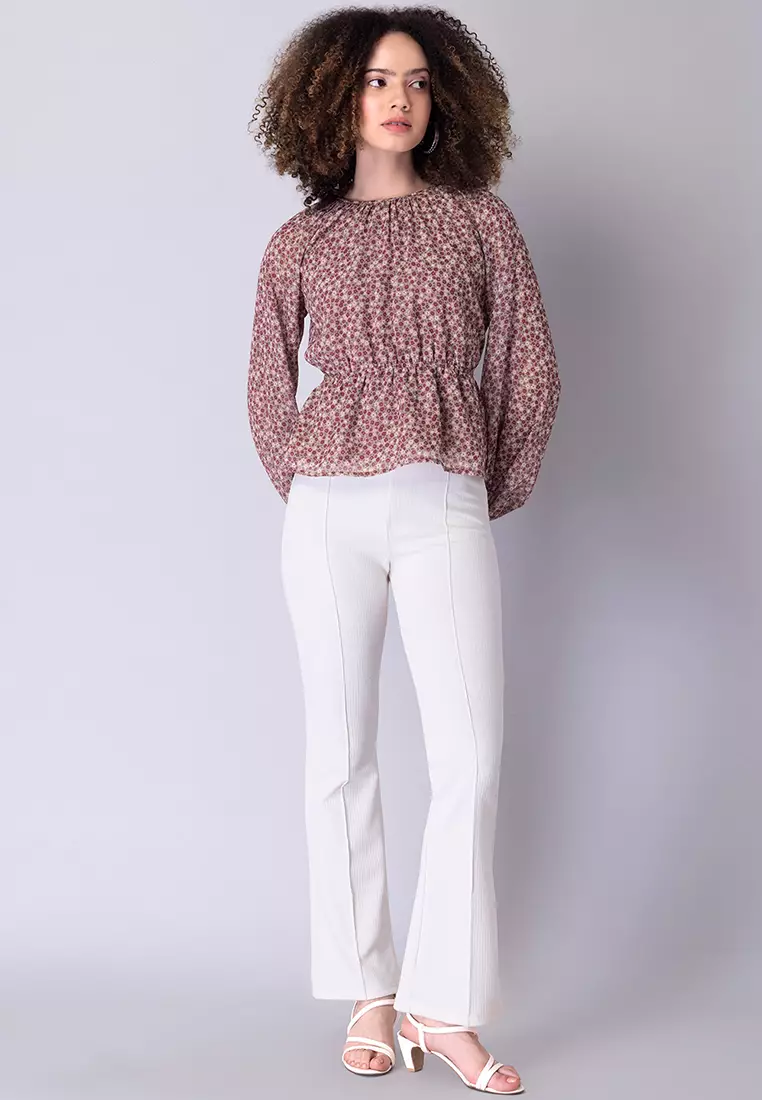 Cut out peplum top discount