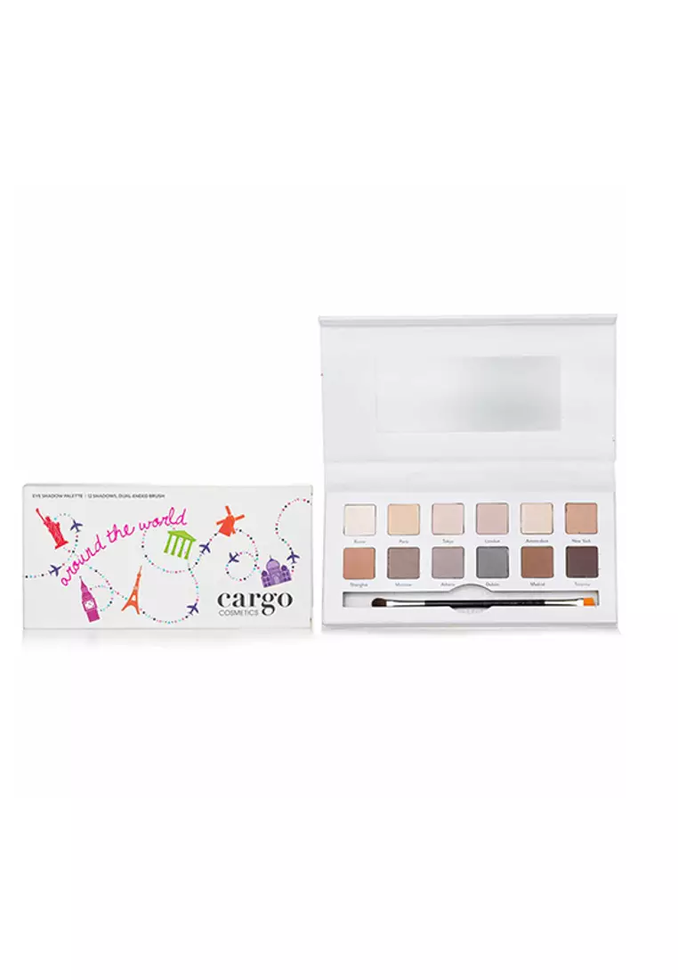Cargo - Around The World Eye Shadow Palette (12x Eye Shadow, 1x Shadow Brush) 12x0.8g/0.03oz