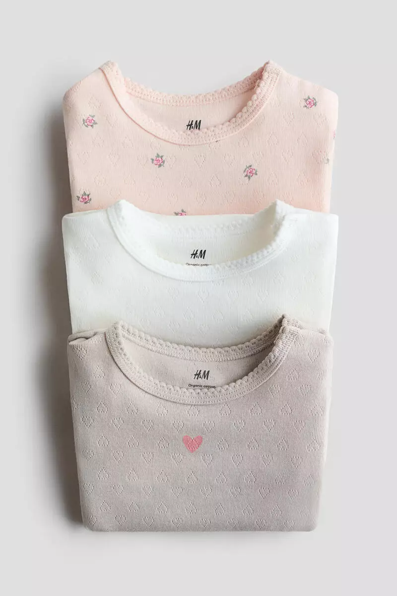 3-pack cotton bodysuits