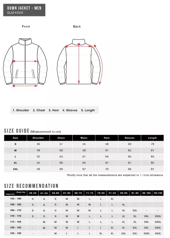 Universal Traveller ASYMMETRIC MONOTONE DOWN JACKET DJ24020