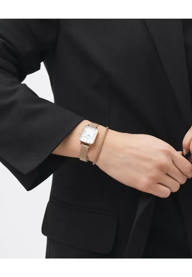 Mesh Bracelet Melrose 2.8mm Fashion Bracelet for women and men - Stainless Steel Mesh Bracelet - DW Official Jewelry - Authentic