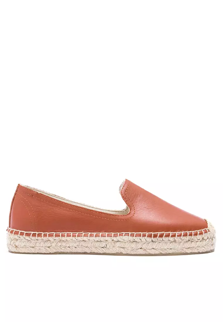 Platform Cow Leather Espadrilles HB7101