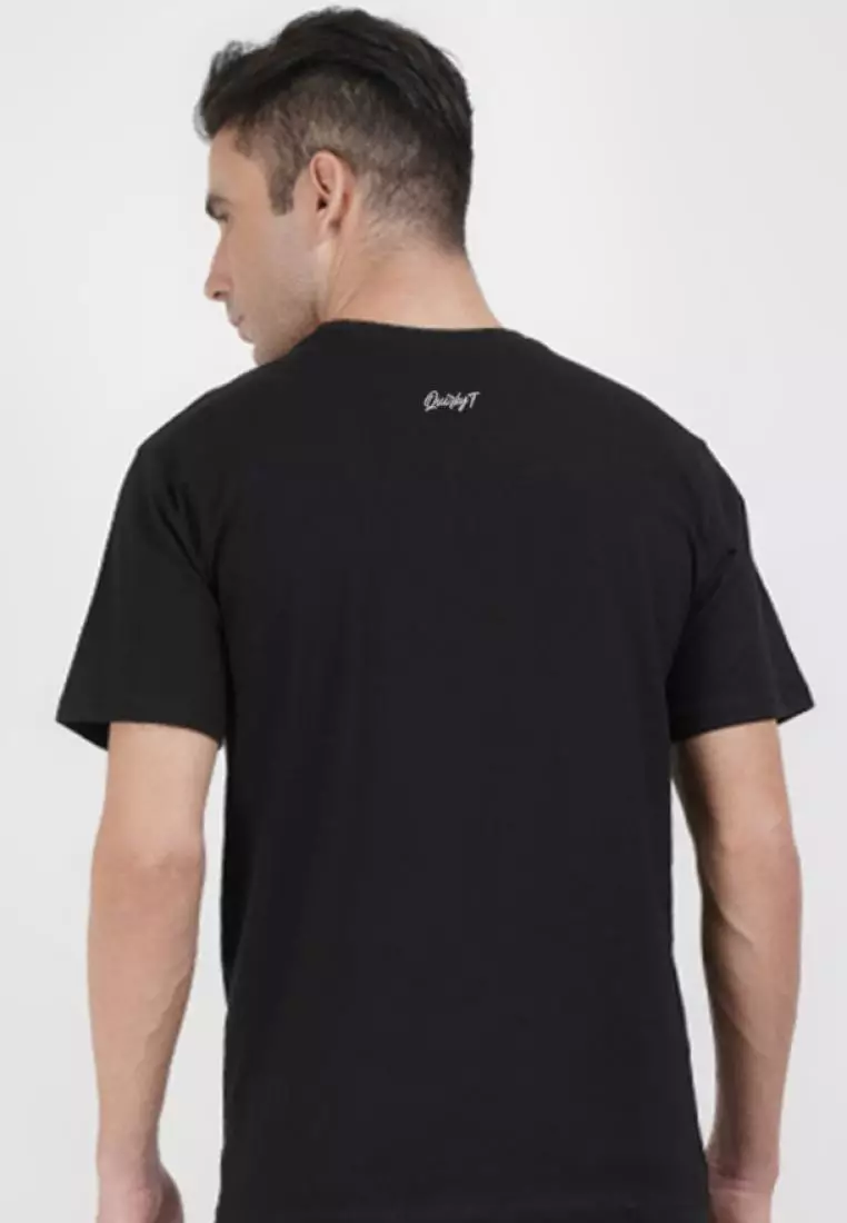 Astronaut Dino Black Cotton Blend Short Sleeve Essential T-Shirt