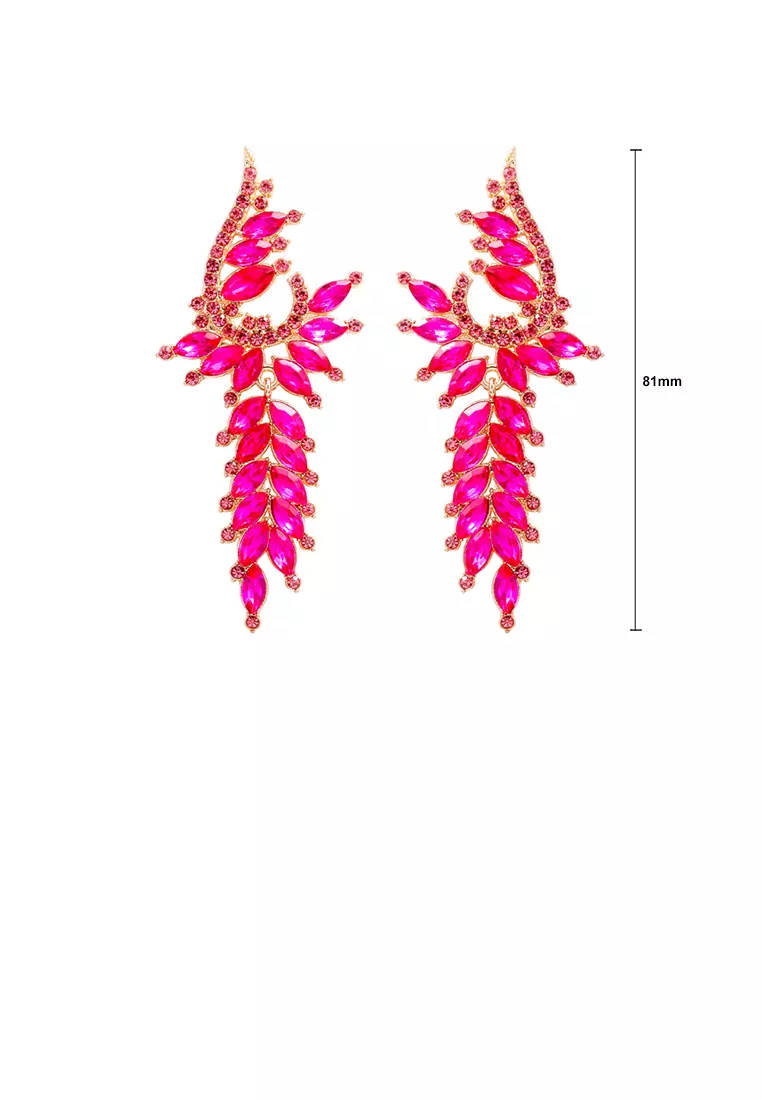 Buy Glamorousky Fashion and Elegant Plated Gold Geometric Tassel