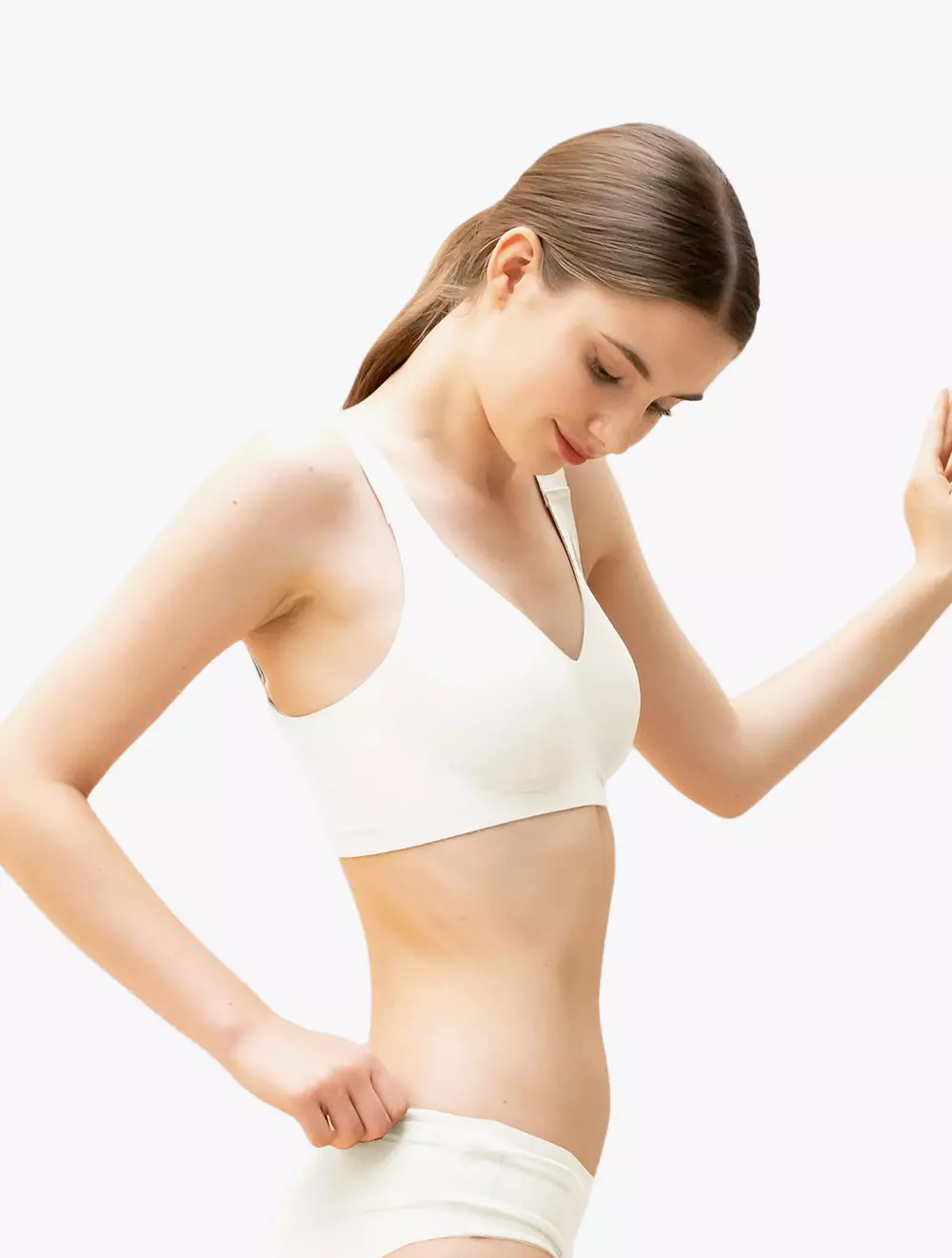 CYNTHIA SWEETIE PIE 3 PER 4 CUP BRA WIDE STRAP - White