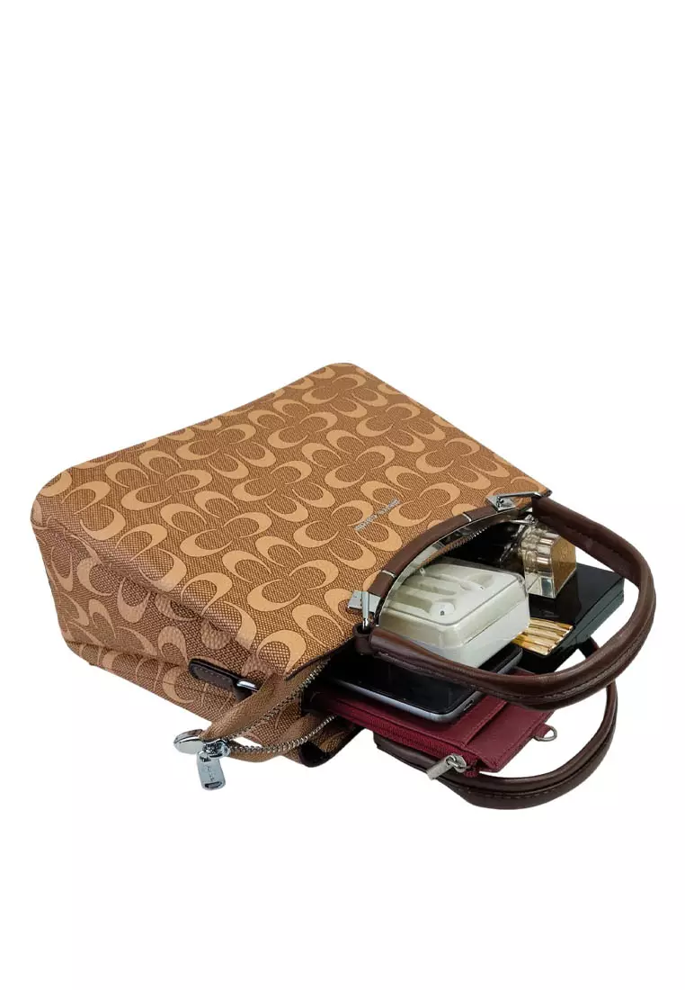 Pierre Cardin Tas Hand Bag Wanita Brown 9121531101BRO