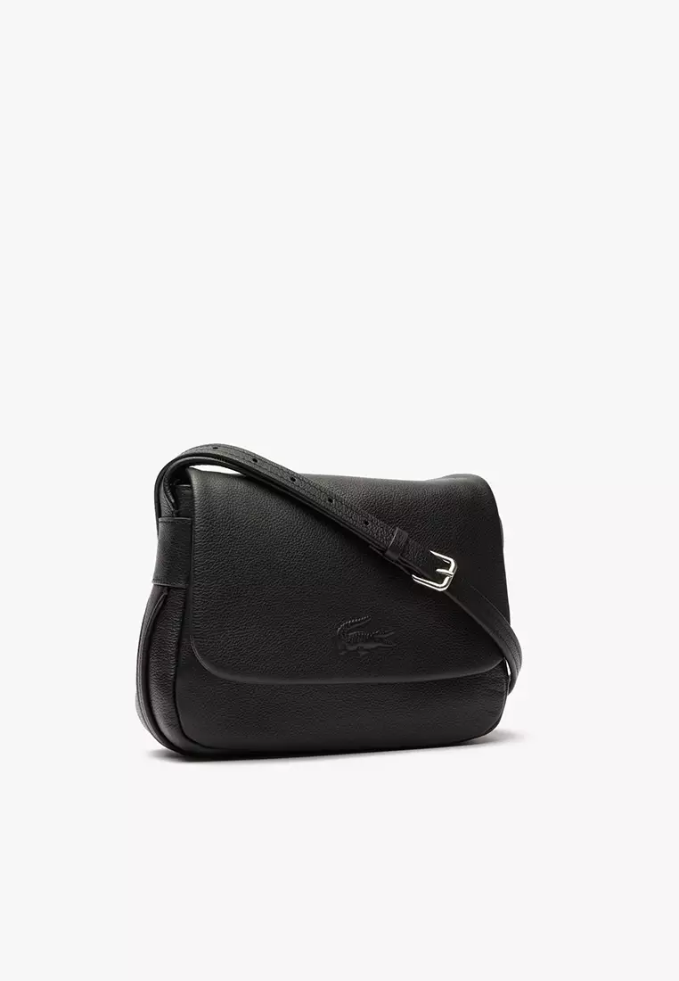 City Court Grain Leather Flap Close Bag
