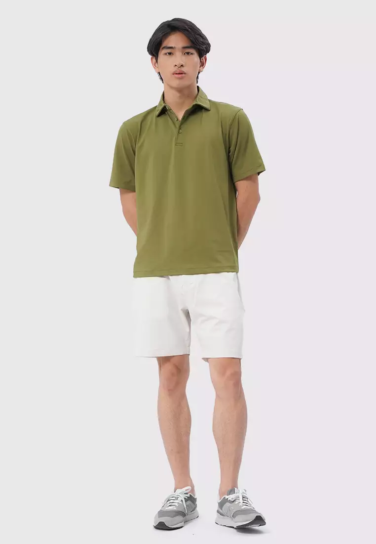 Short Sleeve Buttoned Polo Shirt