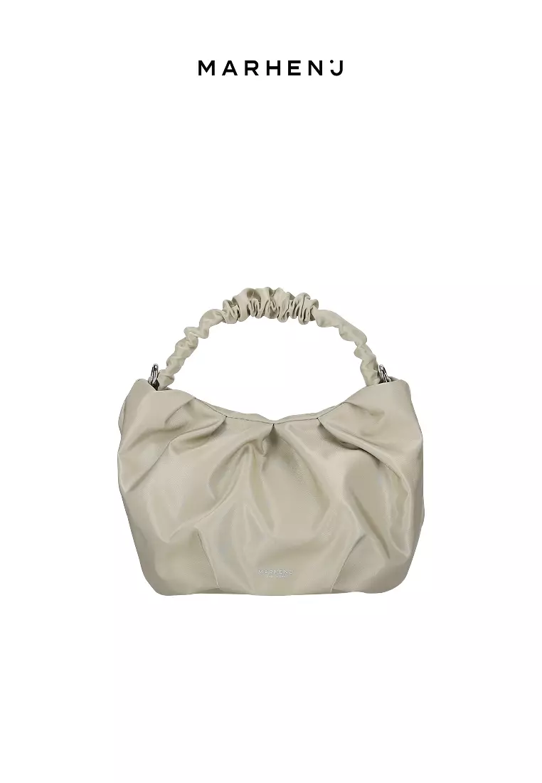 TULIP Nylon Crossbody Bag Beige