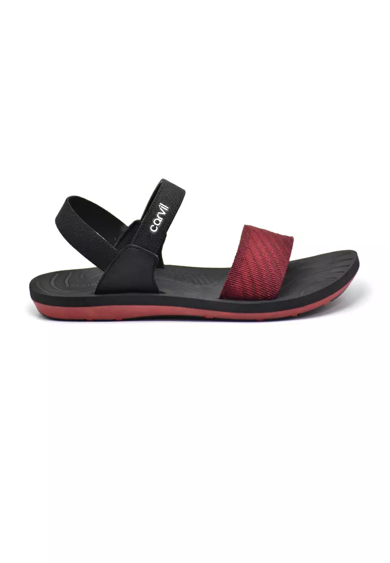 Carvil Sandal Loreina-TB Black/Red