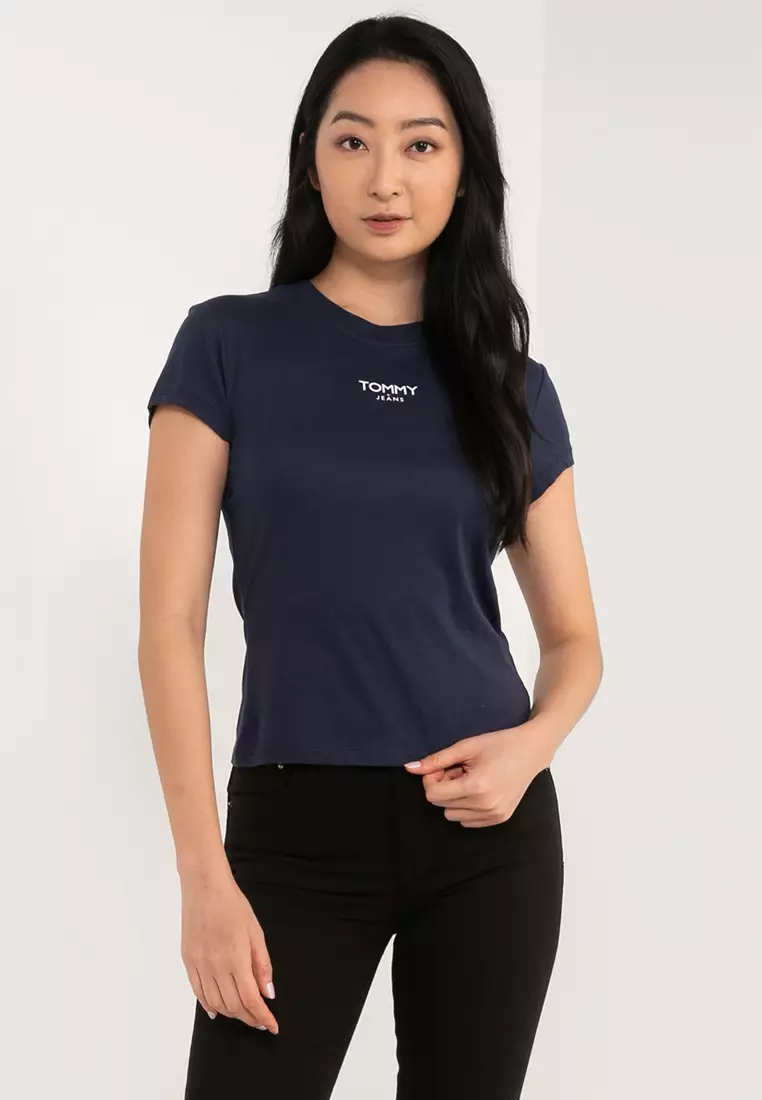 Tommy hilfiger logo best sale tee